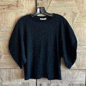 Zara Trafaluc Women's Black Top Size S Textured Fabric